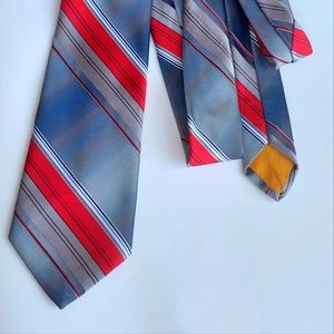 Multi-coloured Stripe Patterned Tie by Antonio De Monza
